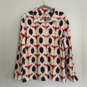 ARIAT Women's Southwest Aztec Print Pullover Fleece 1/4 - Size XL